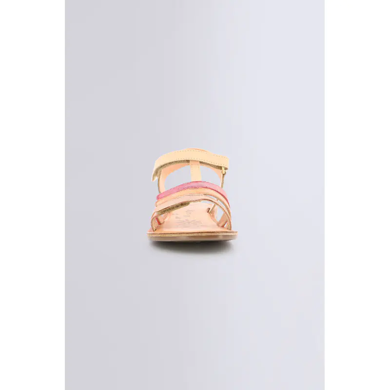 DIAMANTO ROSE CORAIL METALLISE SANDALES Cuir Fille