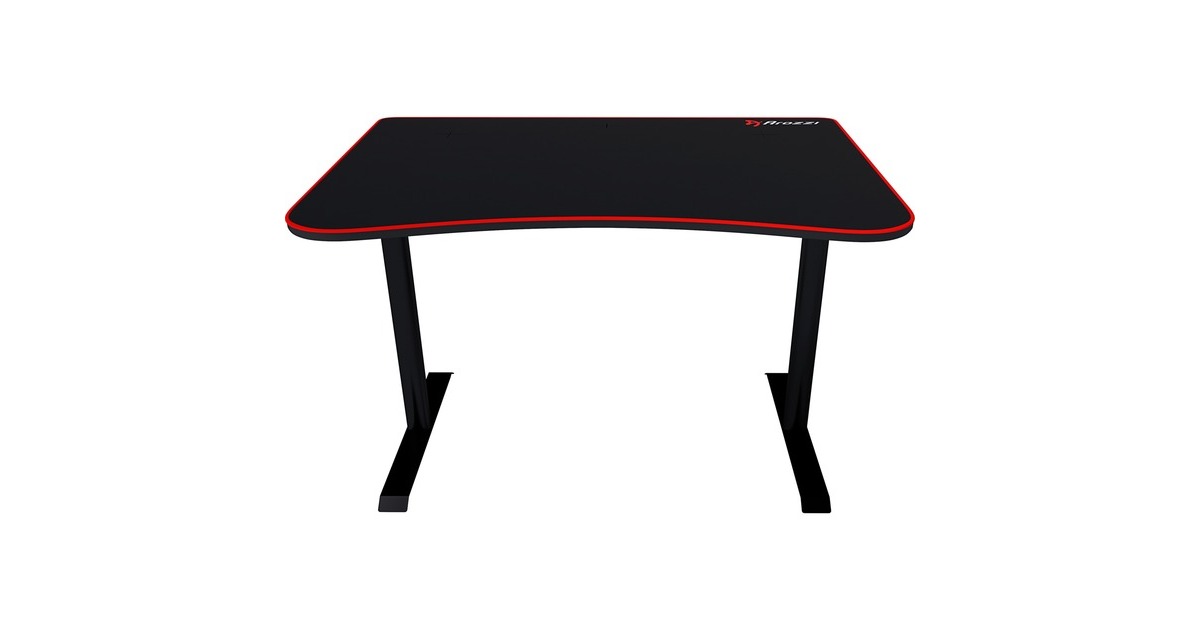 ArozziArena Fratello Gaming Desk - Black  (Zwart/rood)