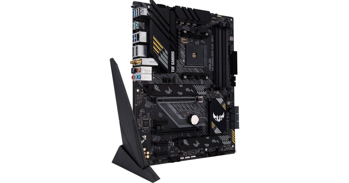 ASUSTUF Gaming B550-PLUS WIFI II socket AM4 moederbord  (Zwart, RAID, Gb-LAN, WLAN, BT, Sound, ATX)
