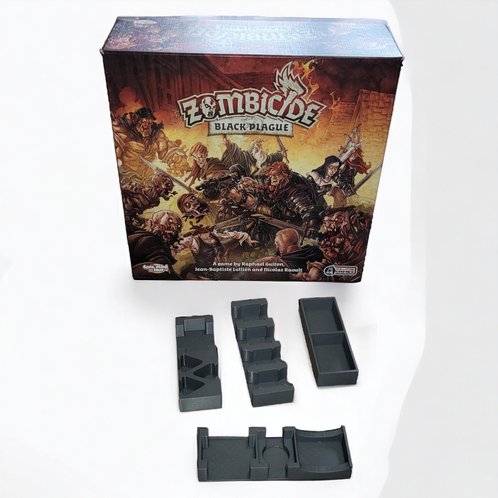 Zombicide - Black Plague : Rangement insert gris compatible