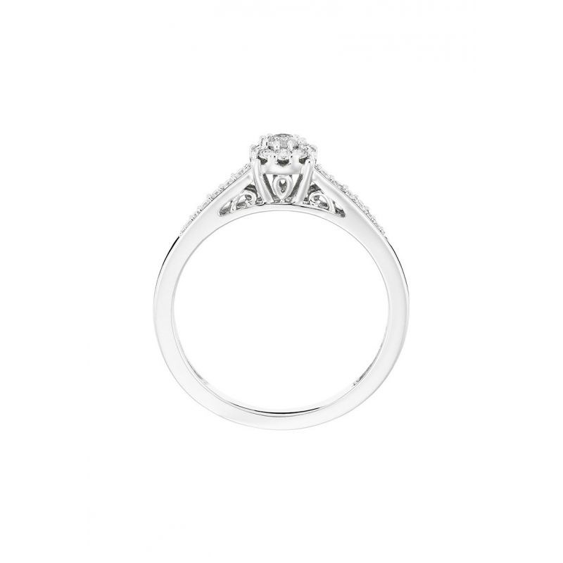 Bague Or Blanc et Diamants