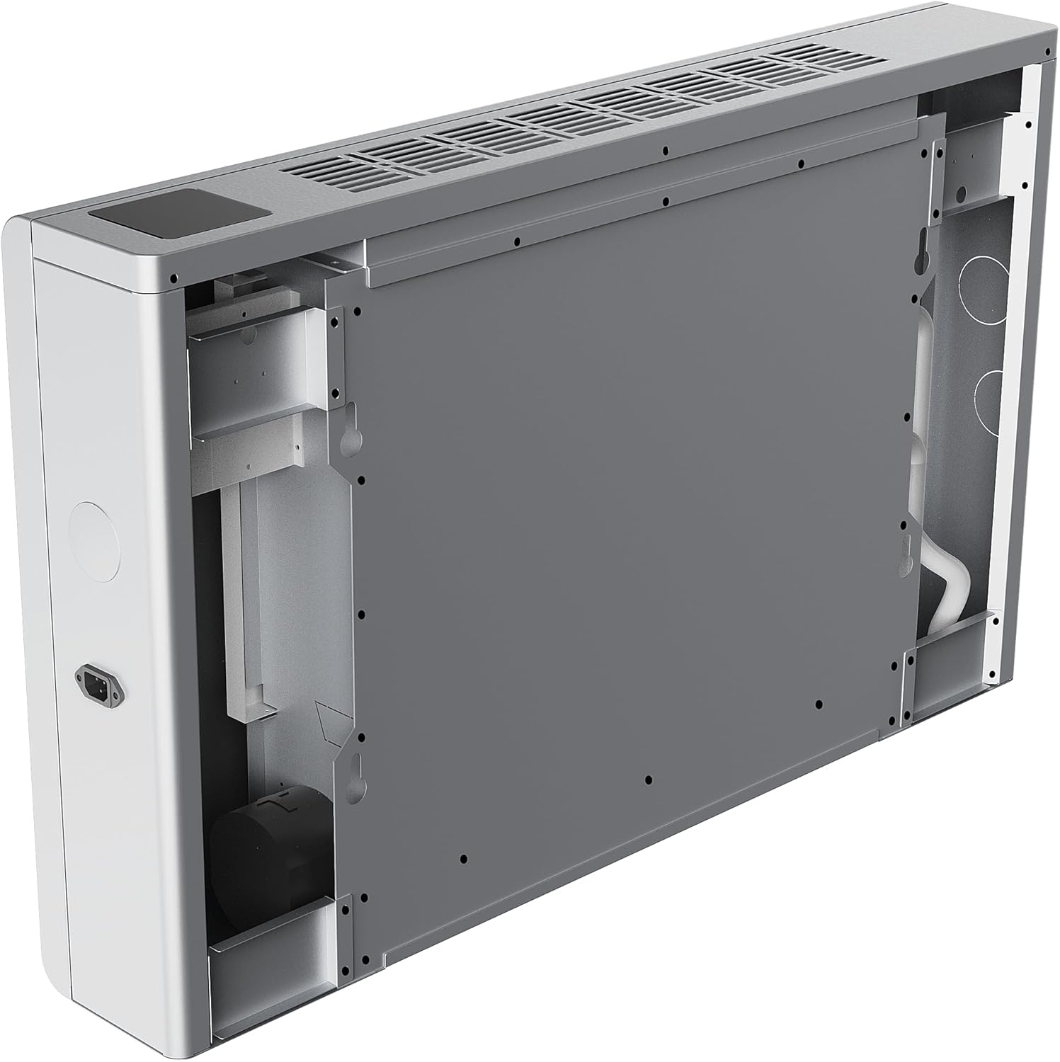 Inverboost Wärmepumpenheizkörper-Konvektor, 3 kW Heizkörper, ultradünn 145 mm, Wärmetauscher, Ventilator, Weiß, steuerbar per App