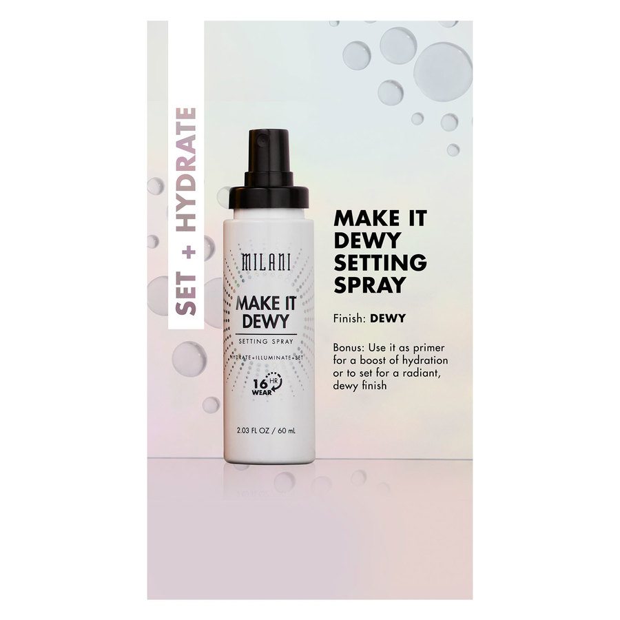 Milani Cosmetics Make It Dewy Spray Hydrate + Illuminate + Set