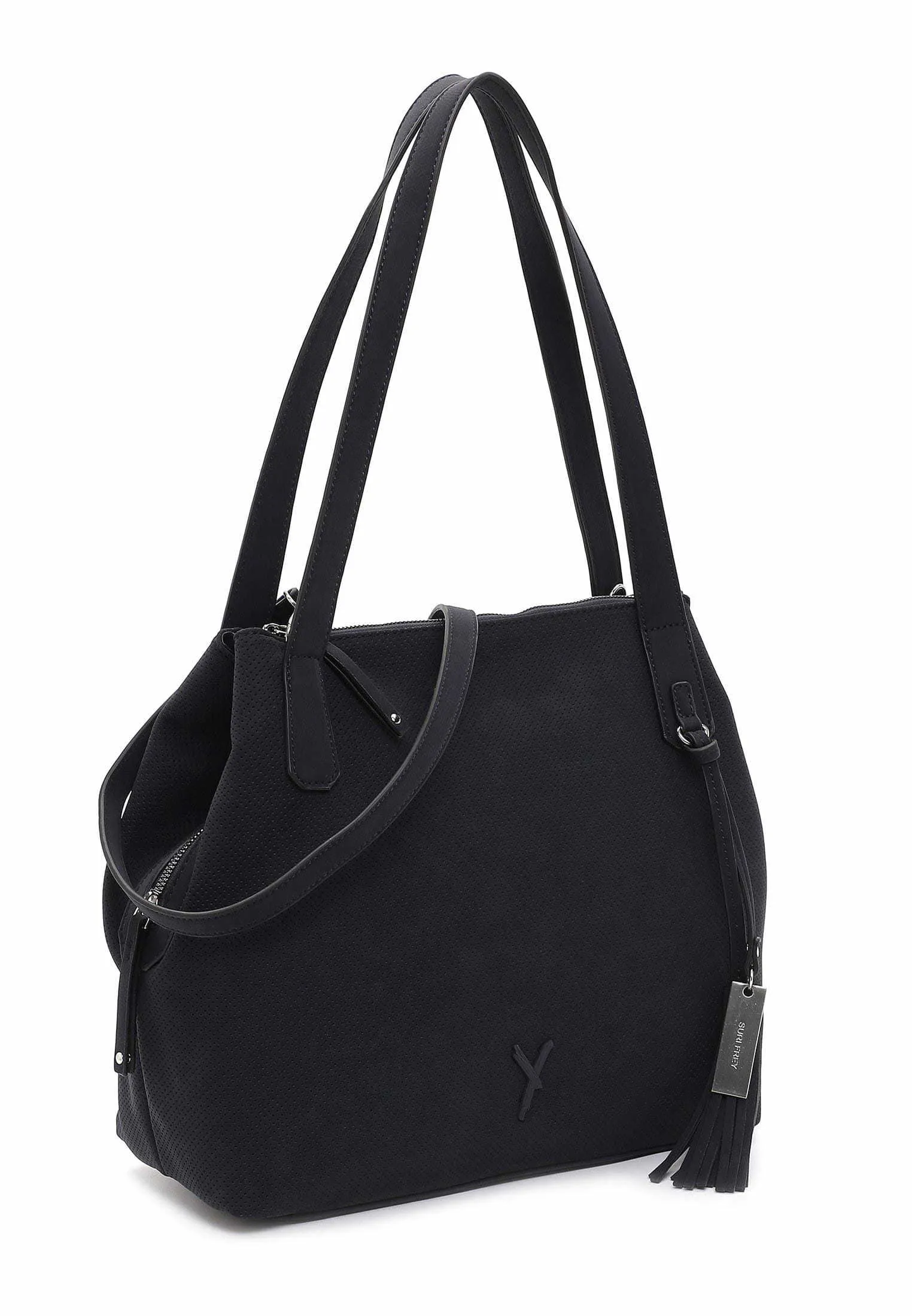 SURI FREY Shopper Blau Lederimitat
