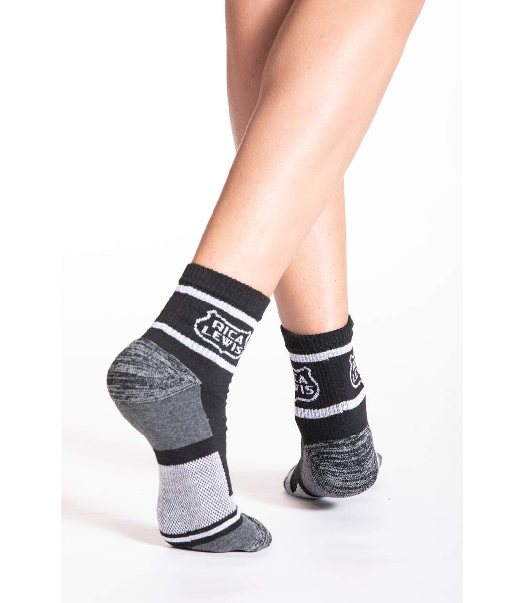 Chaussettes de travail renforcées, lot de 2 GRIS