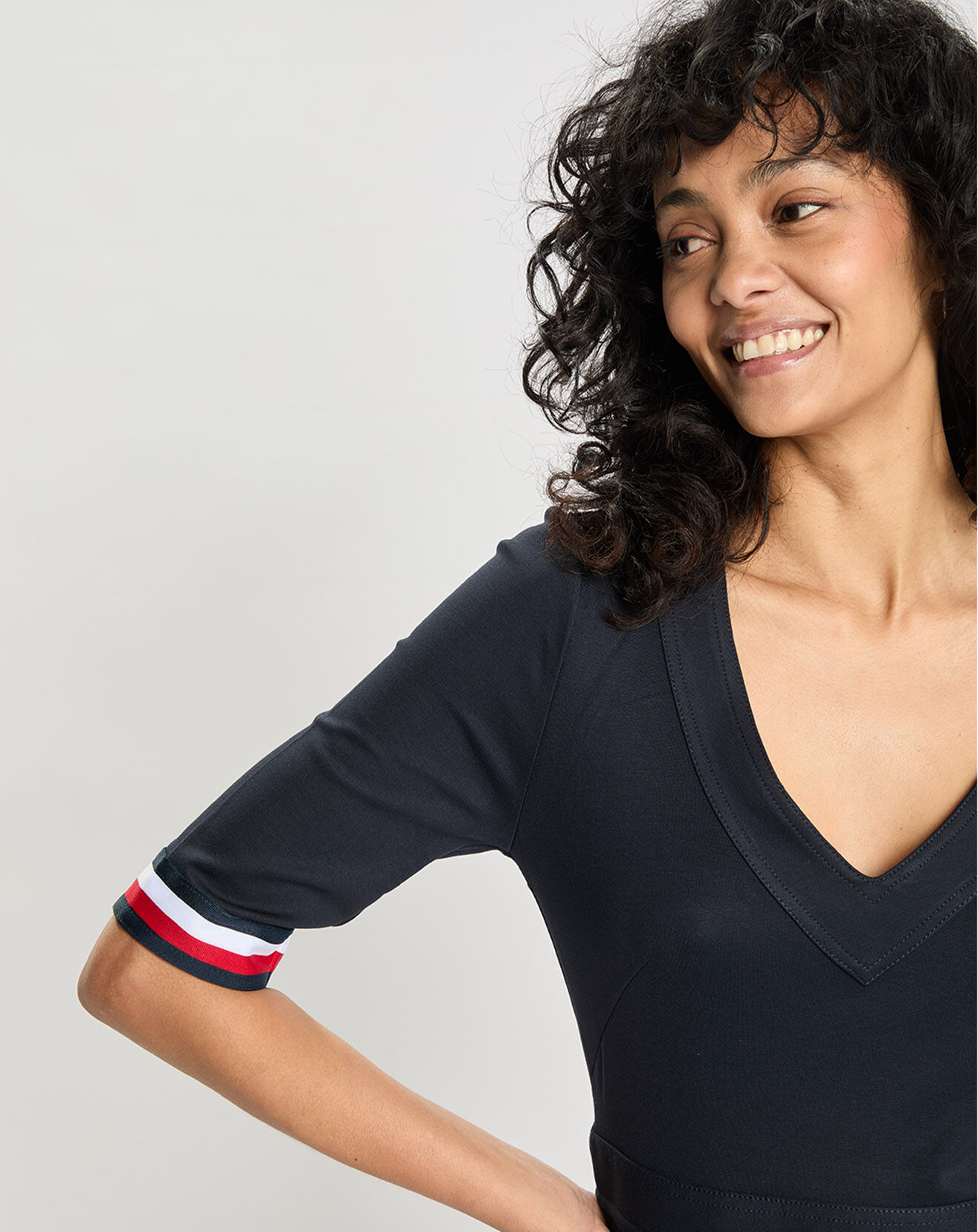 Tommy Hilfiger Robe Classique Flag bleu marine
