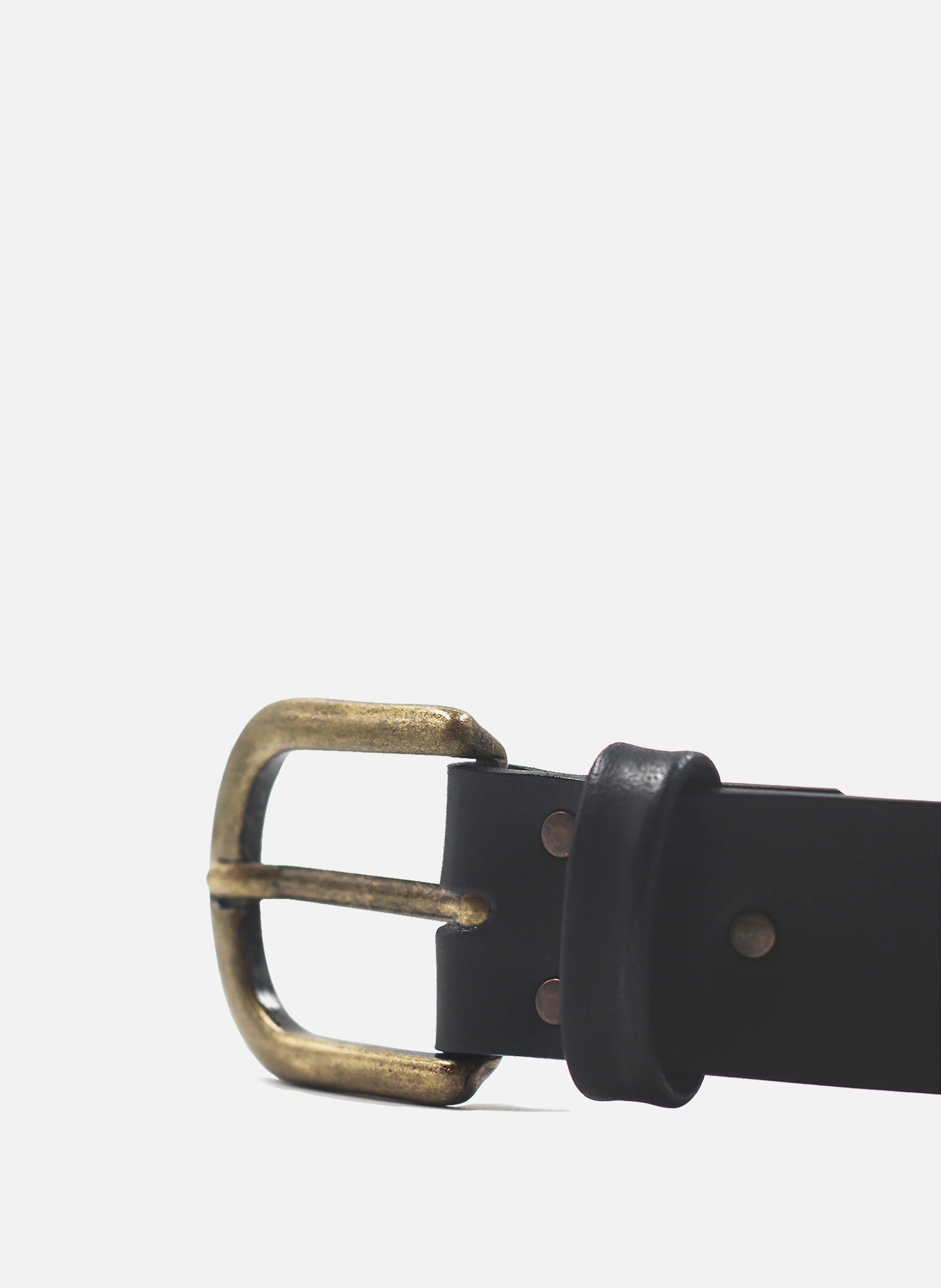 Ceinture milan cuir lisse | Noir