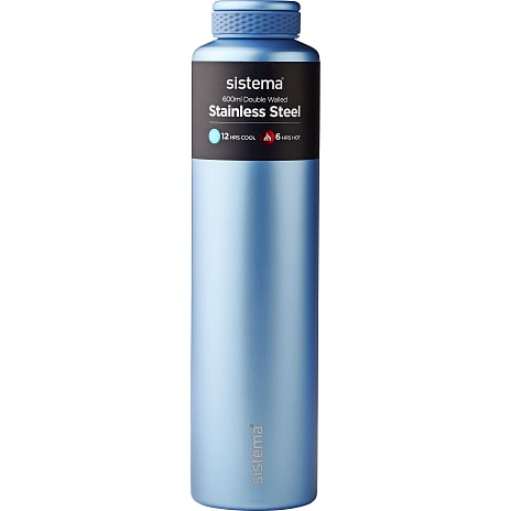 Sistema rustfri stålflaske (600ml) – flere varianter - assorteret