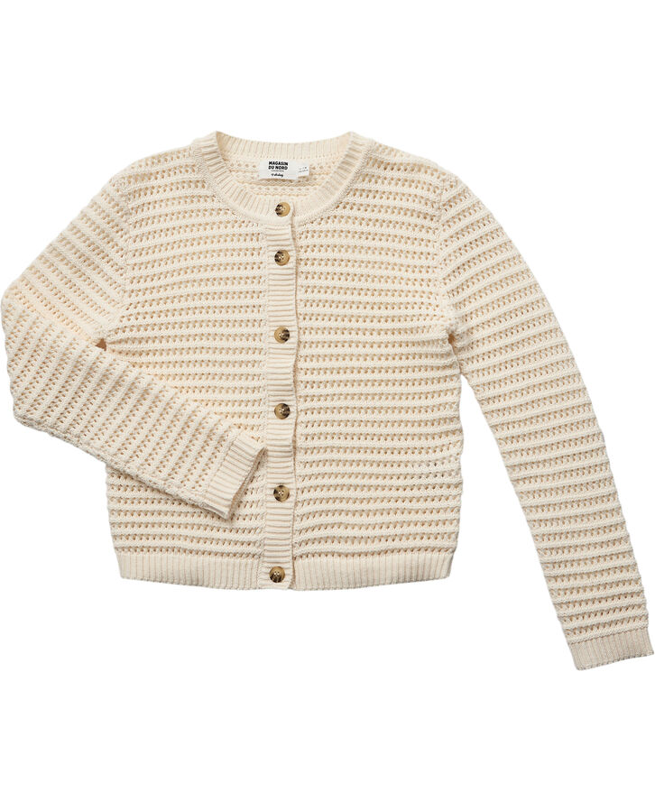 Magasin du Nord Collection Knitted Cardigan - Kids Beige