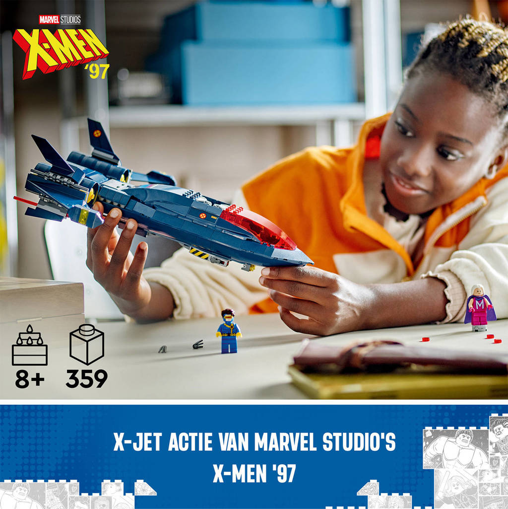 Prachtige setMarvel X-Men X-Jet Bouwbaar Speelgoed Vliegtuig Model 76281