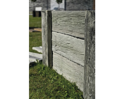 Betonnen verhoogde tuinbak Big Antique witgekalkt met voorgemonteerde draad 220 x 120 x 69 cm