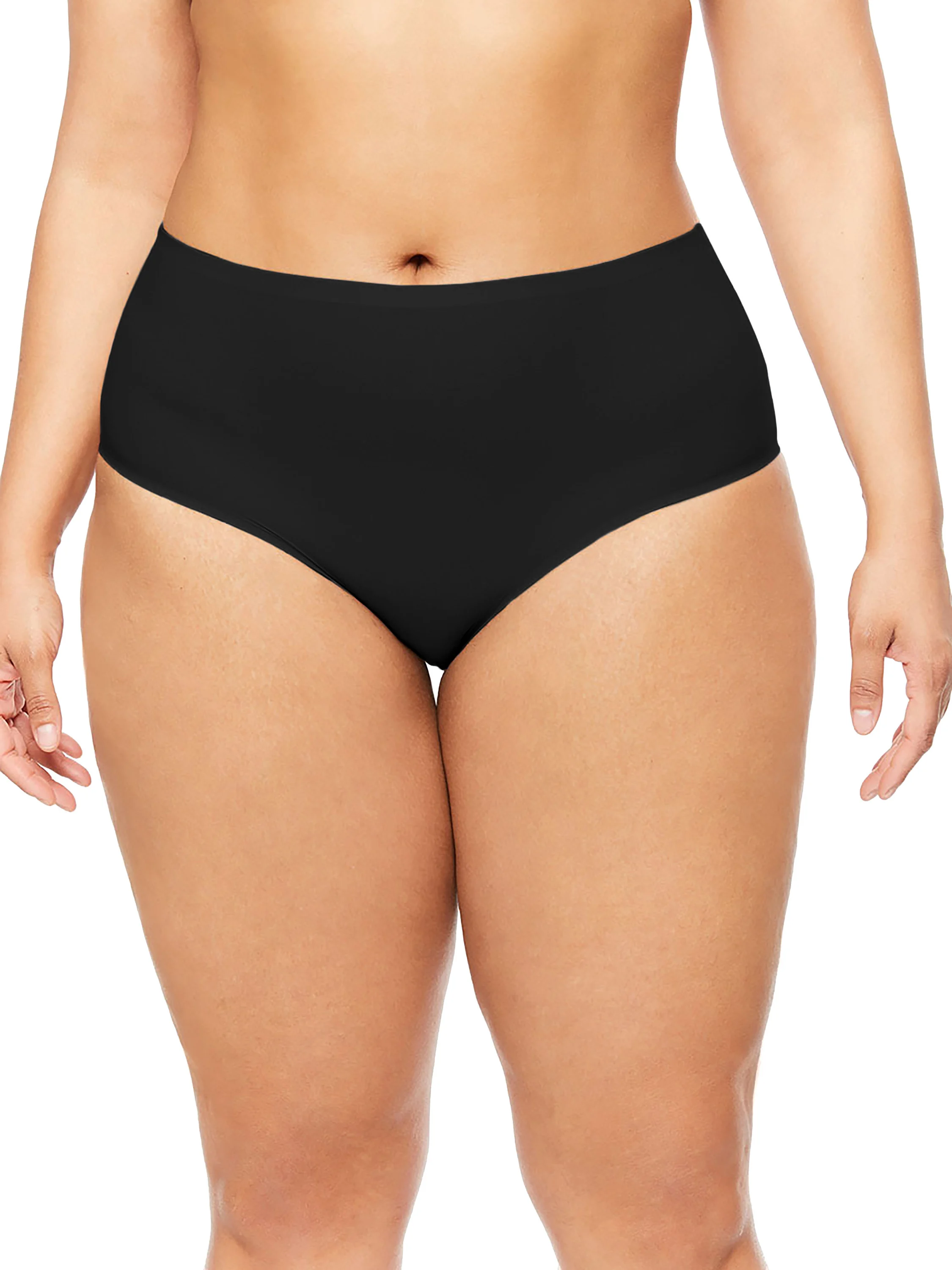 SOFTSTRETCH - Culotte taille haute +size | Noir