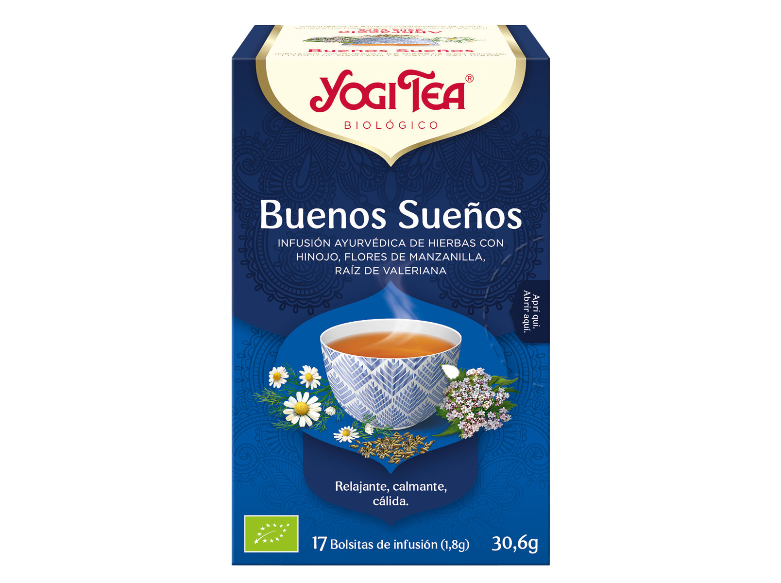 INFUSÃO YOGI TEA BOAS NOITES BIO 17 SAQ