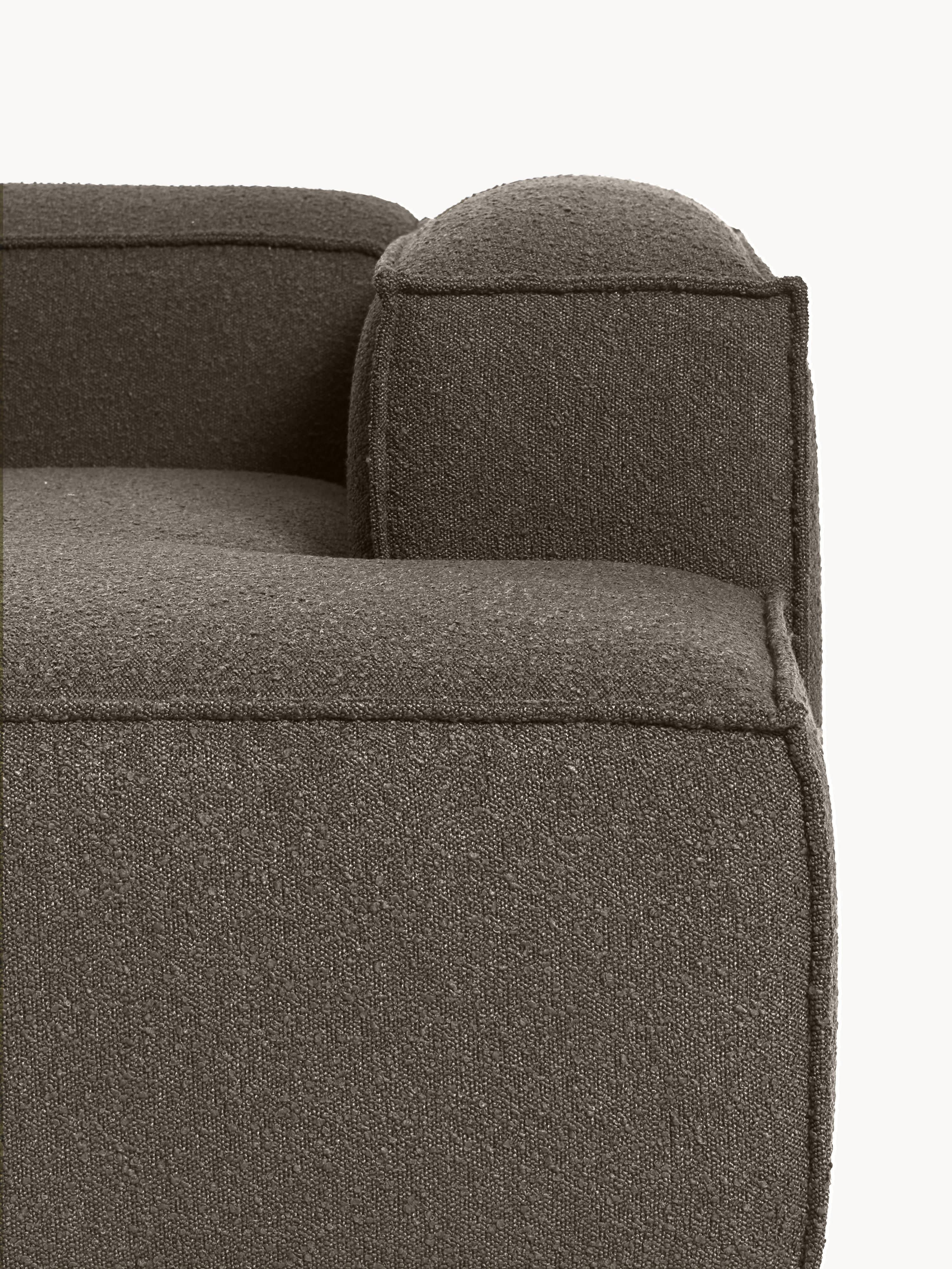 Bouclé modulaire hoekbank Lennon (4-zits)