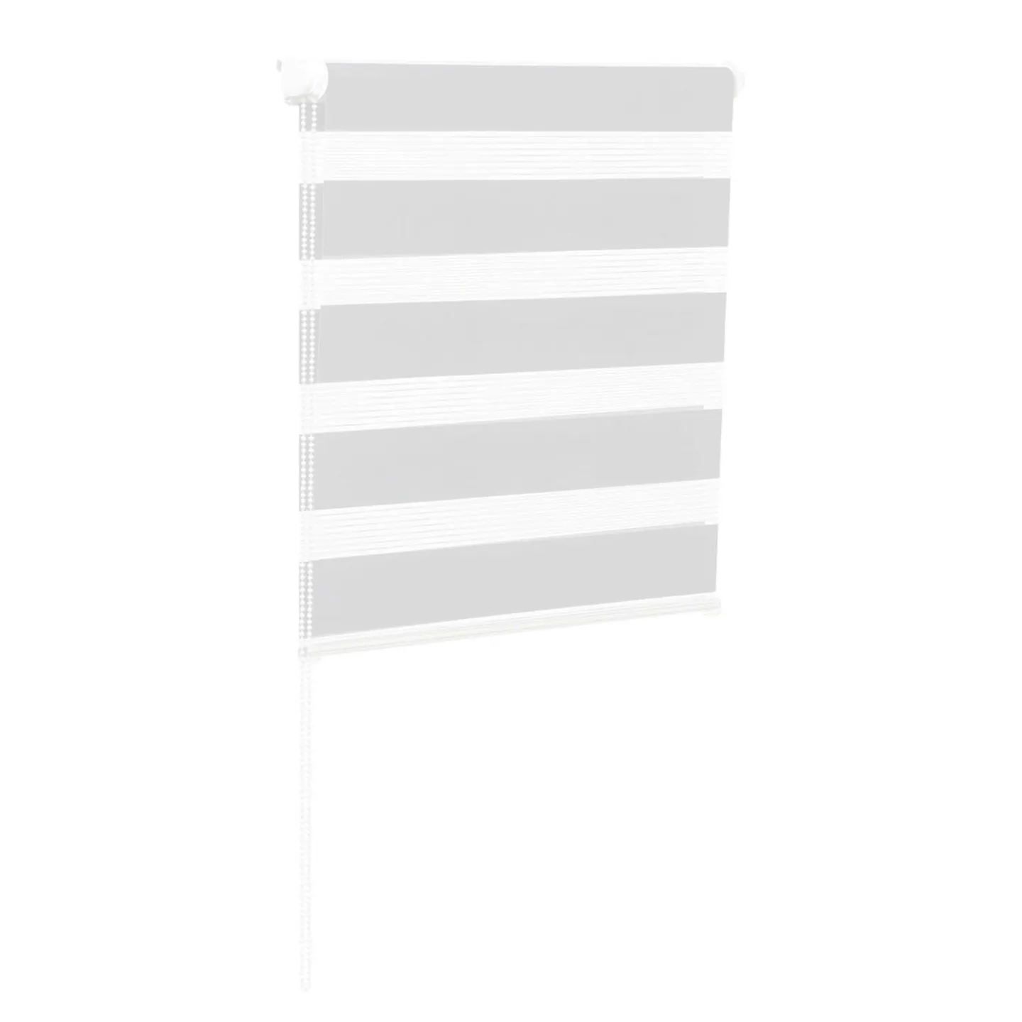 Lot de 2 stores enrouleurs zébrés jour nuit l.45 x H. max 170 CM blancs