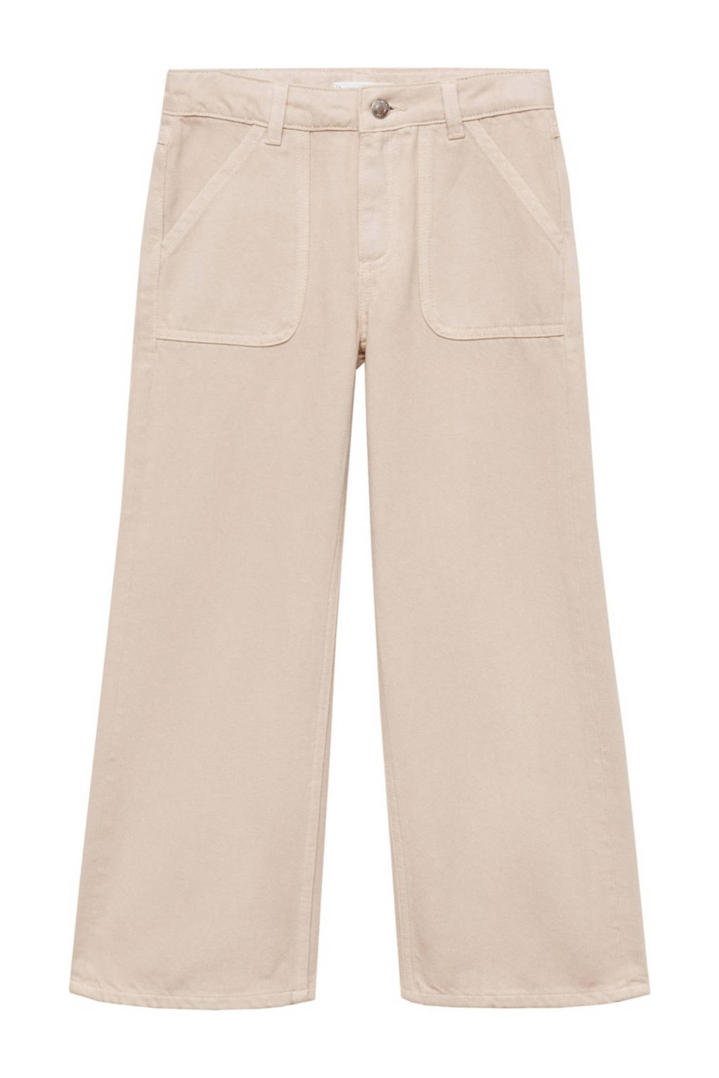 Mango Kids wide leg jeans pastelbruin