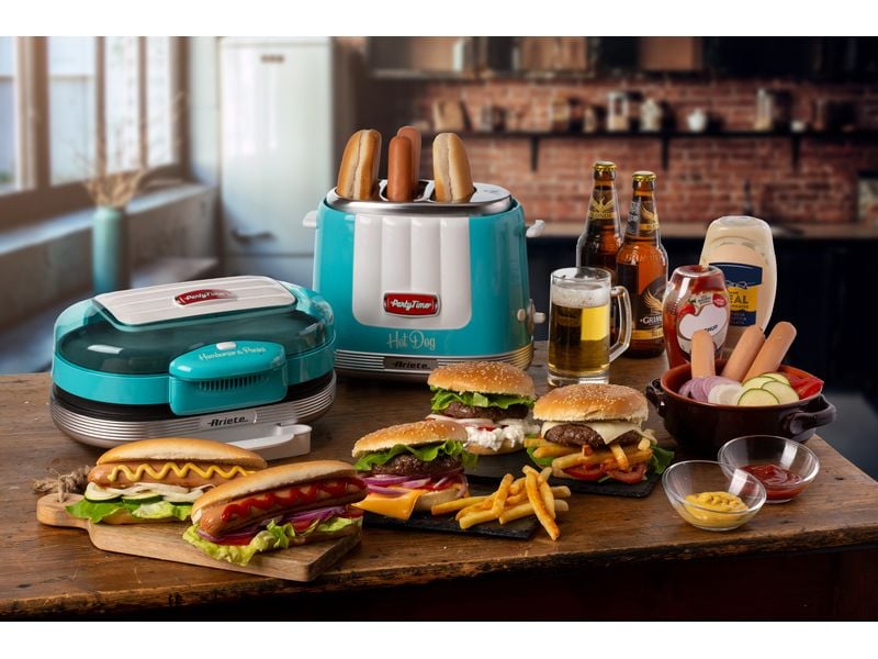 Ariete Hot Dog Maschine Party Time ARI-206-BL Blau Hot Dog-Gerät