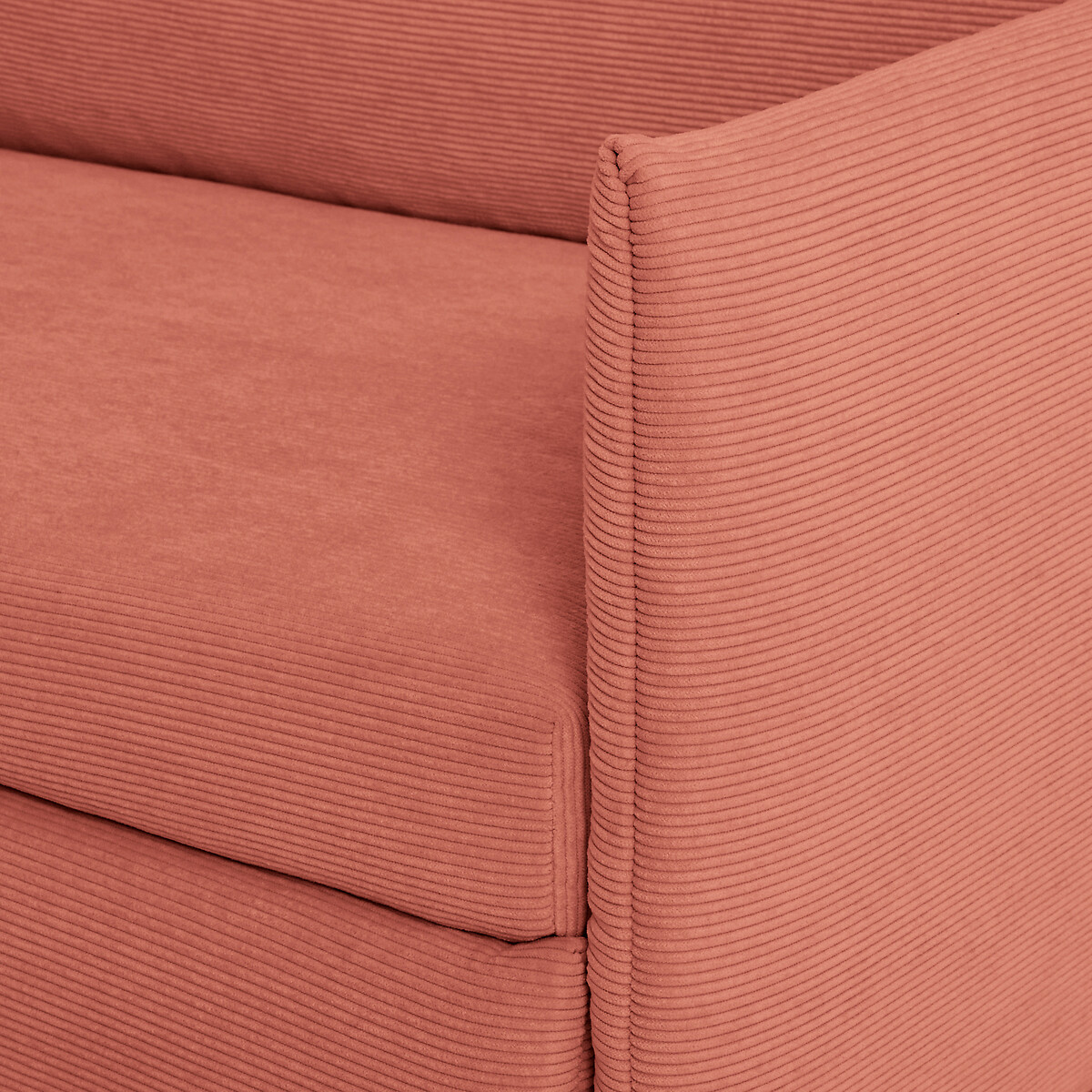 LA REDOUTE INTERIEURS<br>Sofá-cama de veludo cotelê fino, ZOFT