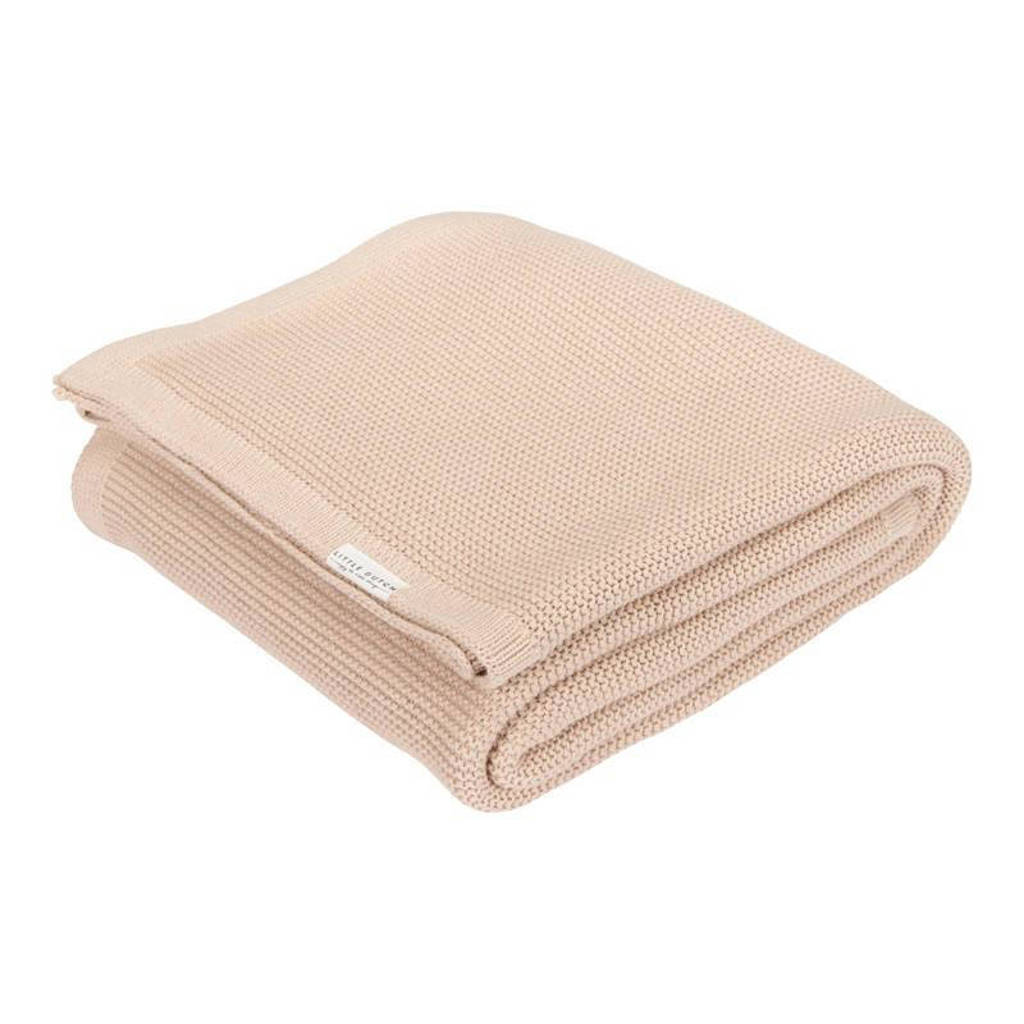 gebreide ledikantdeken Beige