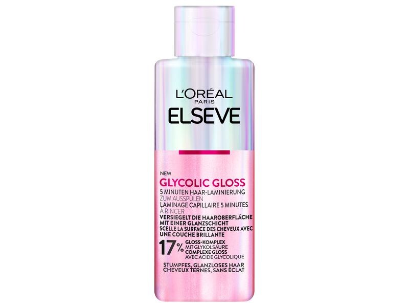 L'Oréal Elsève Haarkur Glycolic Gloss Treatment 200 ml Pflegekur verbessert die Haarqualität und versiegelt das Haar mit Glanz