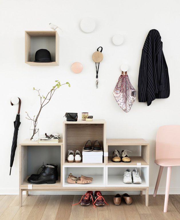 Muuto The Dots haak 5 stuks Oak