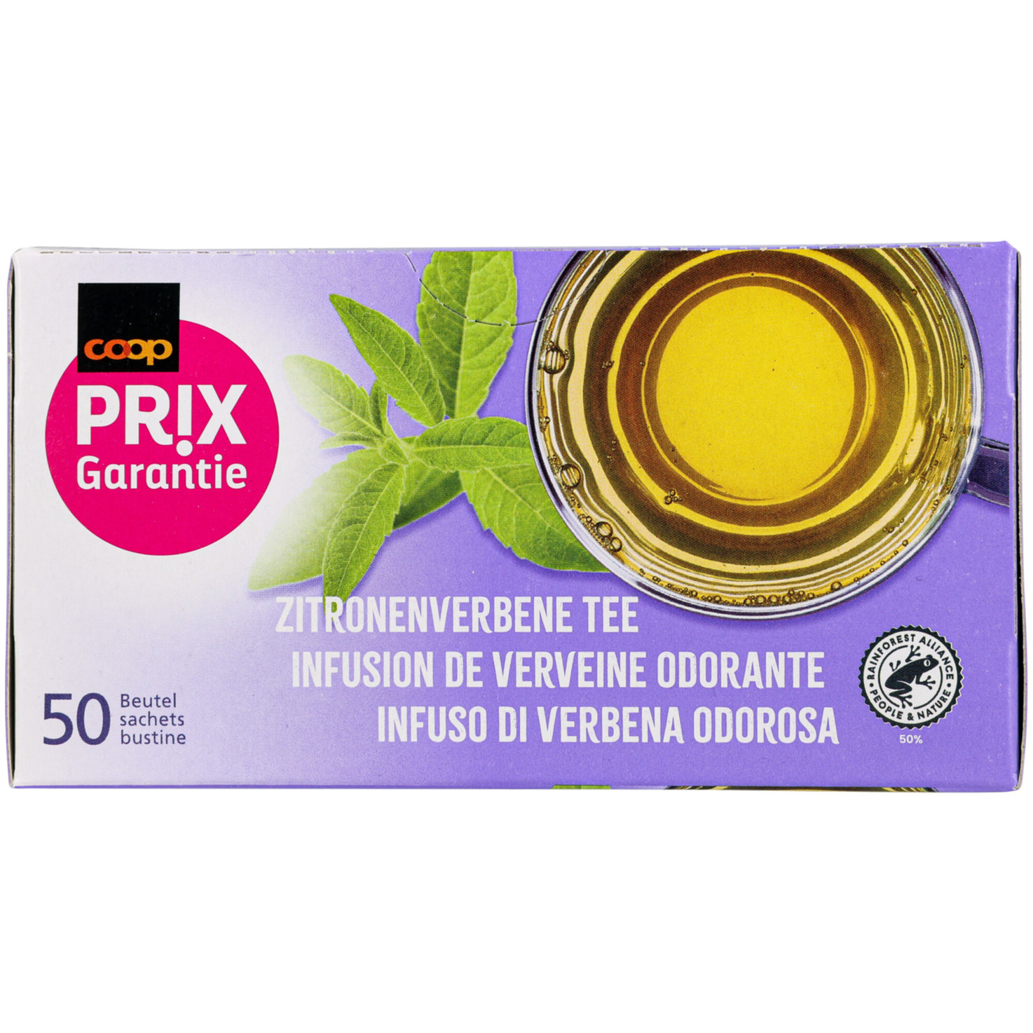 Prix Garantie Verbena Tee 50 Beutel
