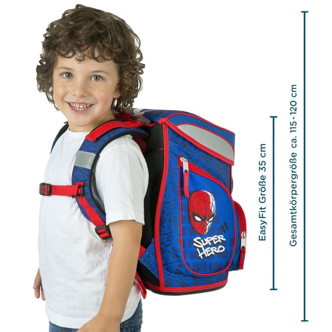 Spider-Man - Scooli - Schulranzen Set - EasyFit -  5-teilig