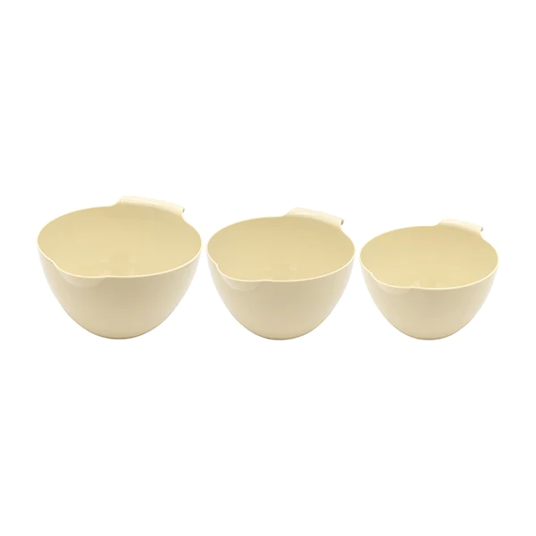 Set de 3 culs de poule en bioplastique 1,5, 2 et 2,5 L