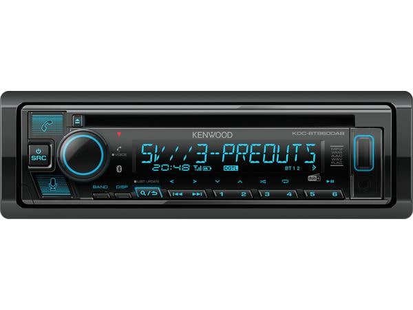 Kenwood Autoradio KDC-BT960DAB 1 DIN Autoradio mit CD-Player, Bluetooth, Digitalradio DAB  & Amazon Alexa Control