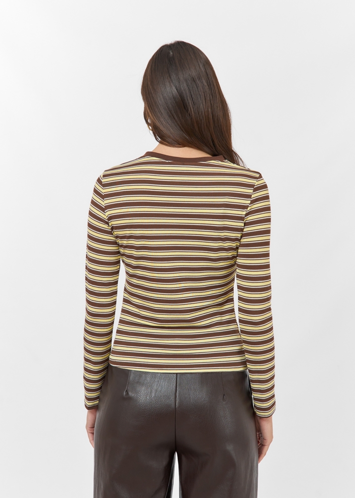 Louise top geel