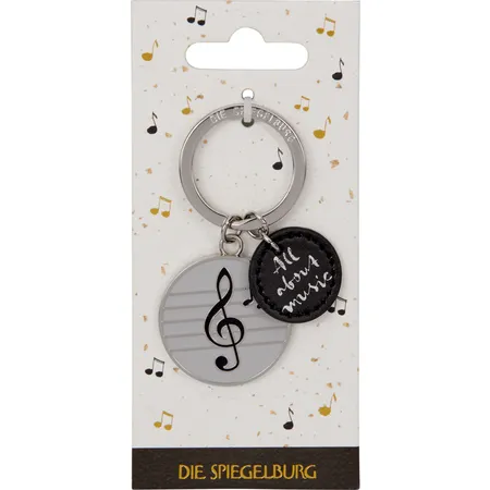 Die Spiegelburg Schlüsselanhänger Noten - All about music, 2-fach sortiert