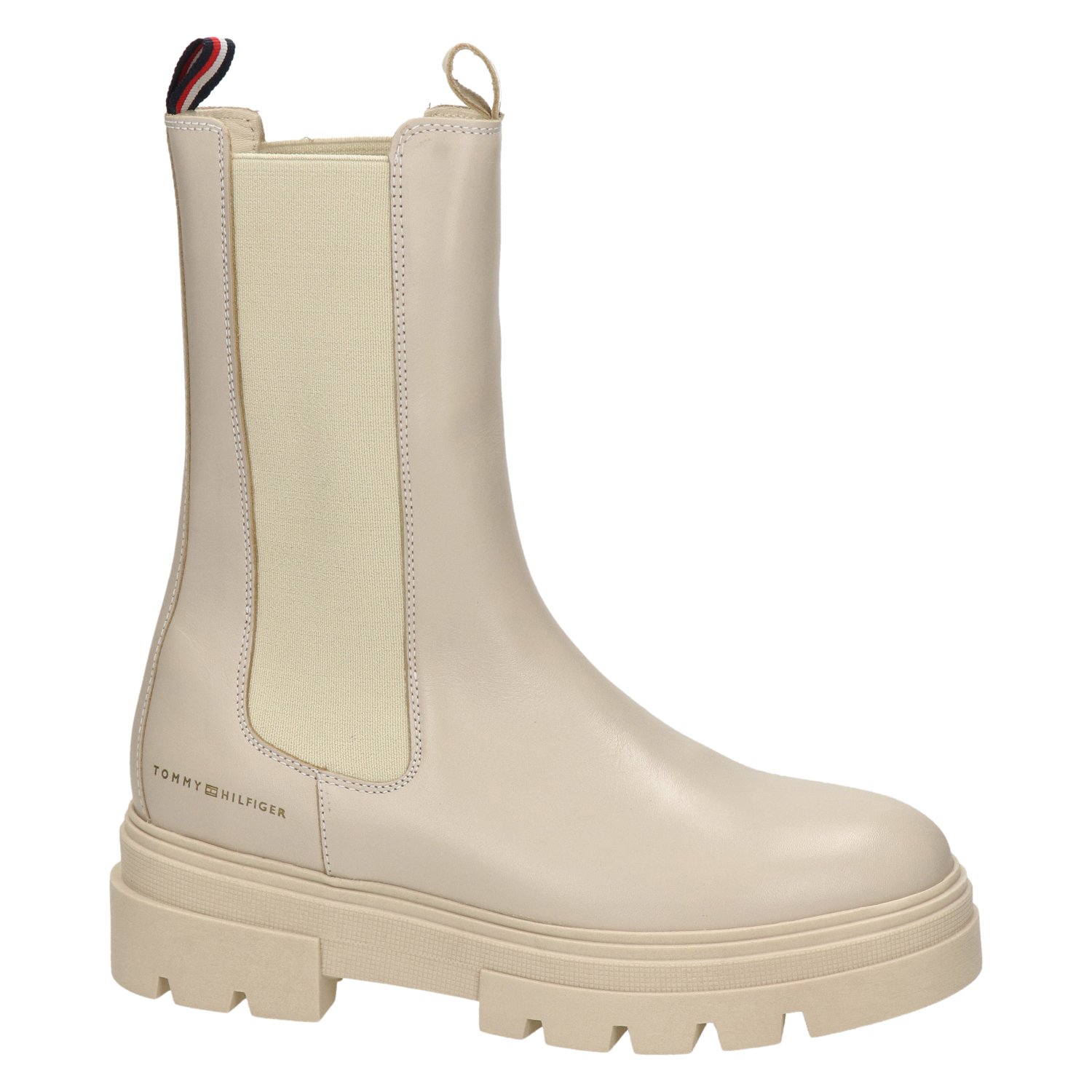Tommy Hilfiger Monochromatic dames chelseaboot Tommy Hilfiger Beige