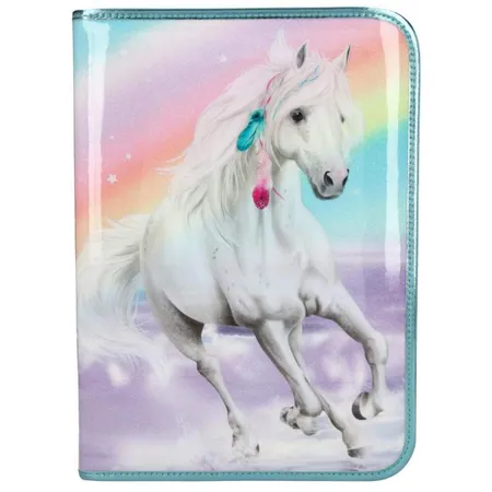 Depesche Miss Melody große Federtasche Rainbow