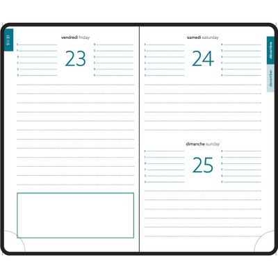 Agenda de poche Mini Labo - 1 jour par page - 10 x 15 cm - bleu - Exacompta