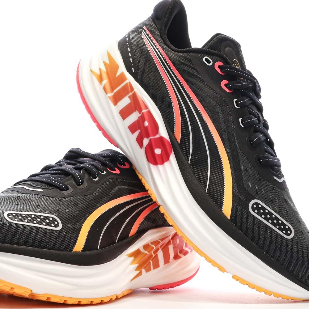 Puma Chaussures de running Noires/Orange Femme Puma Magnify Nitro 2