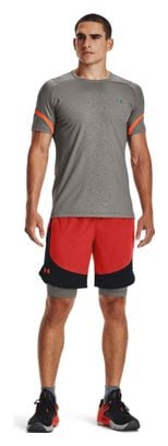 Maillot manches courtes Under Armour Rush 2.0 Emboss Gris