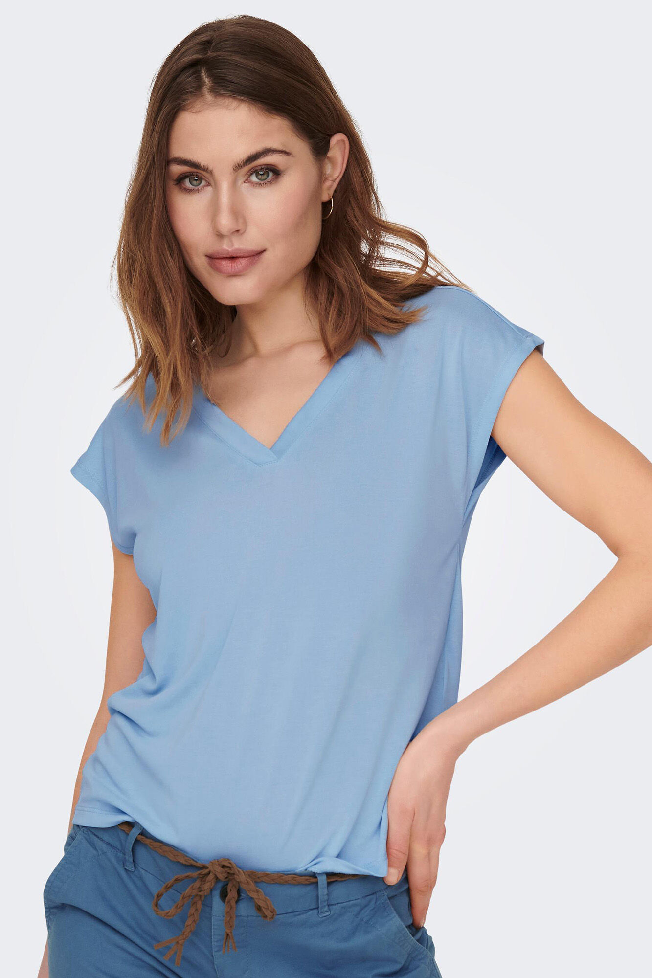 Camiseta de manga curta em modal