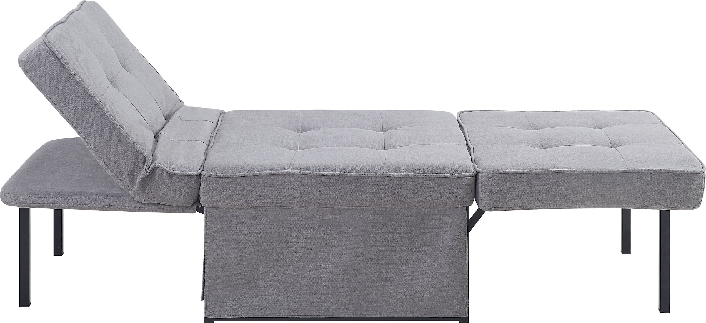 ATLANTIC home collection Schlafsofa »Finn« wandelbar zum Loungesessel, Relaxliege und Gästebett, inkl. Kissen