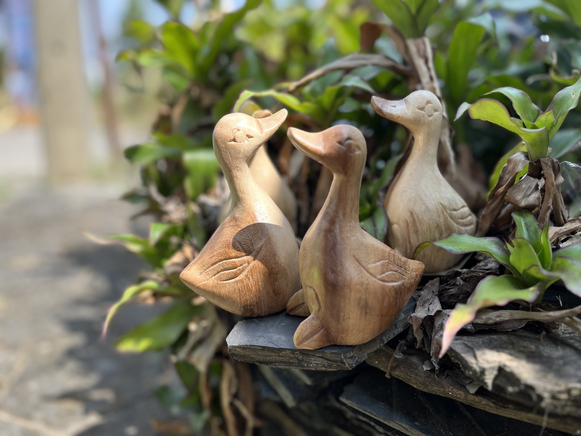 Holz-Figur 'Ente', natur, B 7 cm, L 9 cm, H 12 cm von fischer's lagerhaus