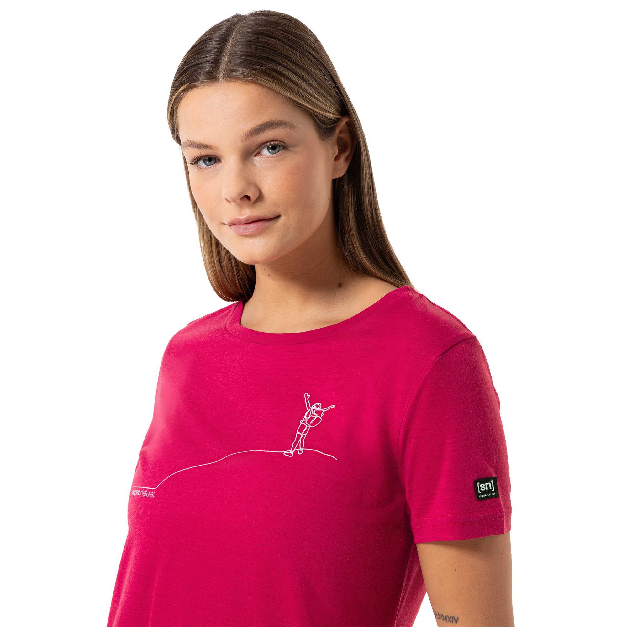 super.natural Bergglück T-Shirt Damen sangria