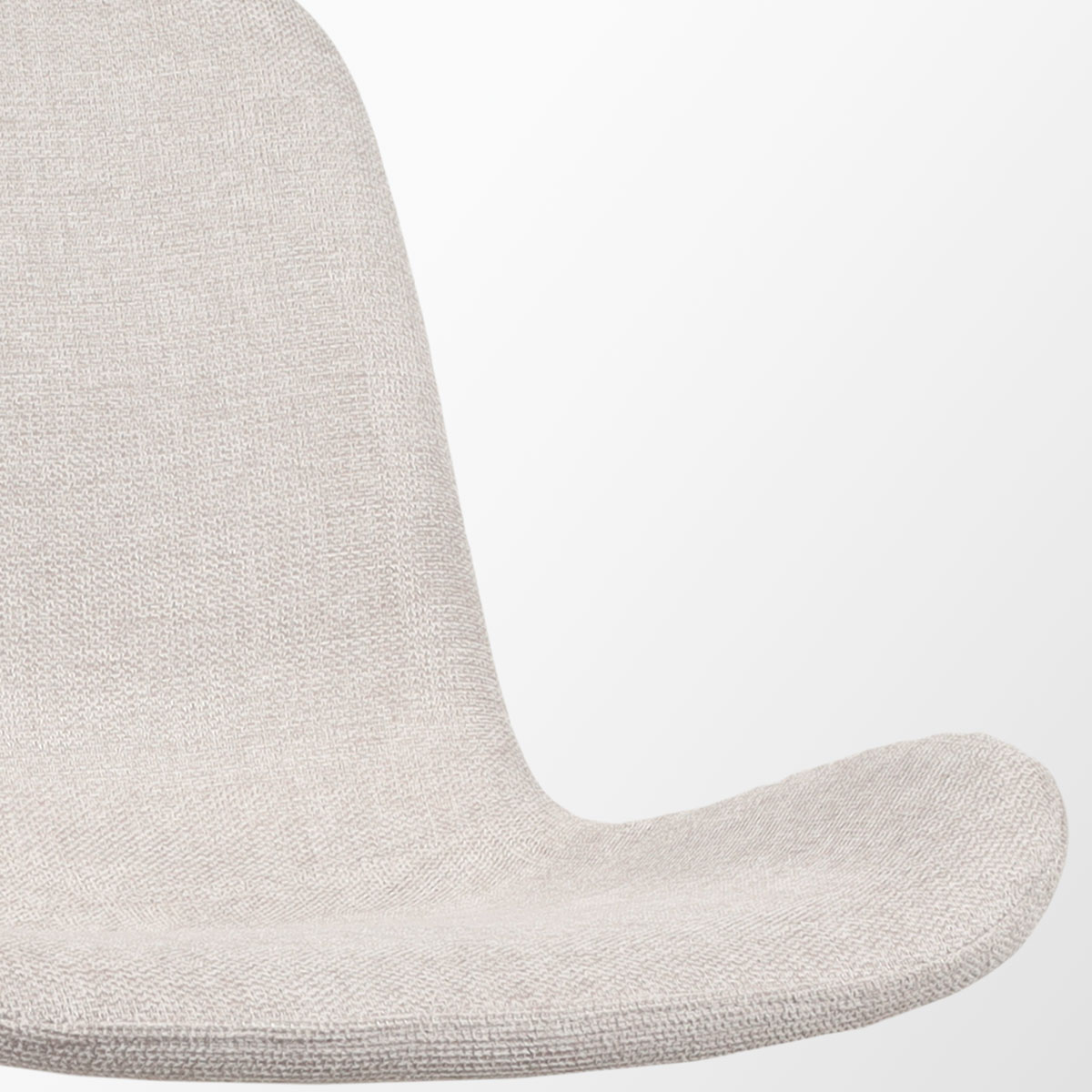 Eetkamerstoel Nena-Fé beige - zwart houten onderstel