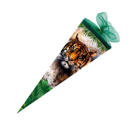 Nestler Schultüte Tiger, 35 cm, rund