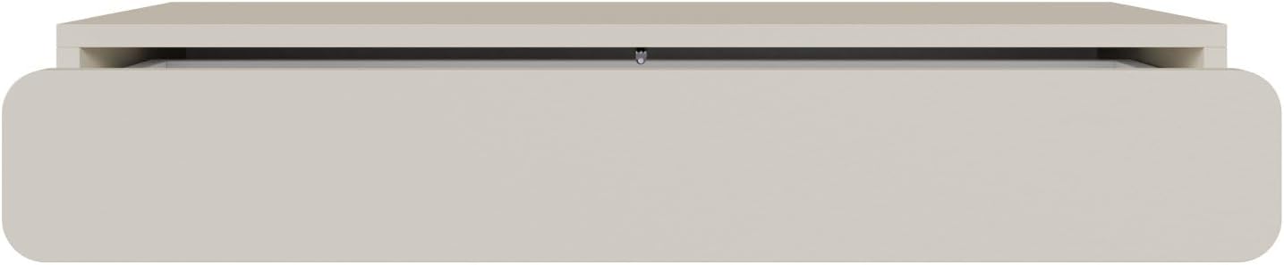 Selsey Konsolentisch 90 x 35 x 17 cm, Minimalistisches Design mit Schublade, Hängeschublade für Wohnzimmer oder Flur, Robuste Laminatspanplatte, Graubeige, Stilvoller Flur Möbel Set