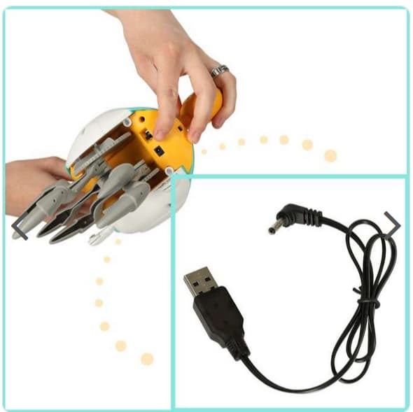 Interaktiv Crab Crawler Baby Crab Music Toy, elektronisk lys opp Crawling Toy