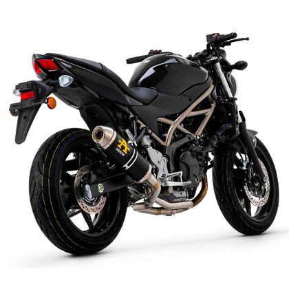 Silencieux Arrow Race Tech Alu dark embout inox - Noir