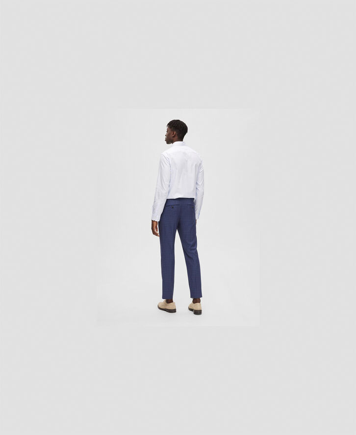 Selected Homme SLHSLIM-NEIL CHK TRS NOOS Blå