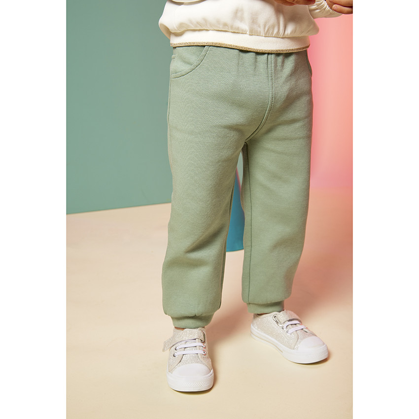Ensemble jogging 2 pièces broderie lurex pour bébé fille