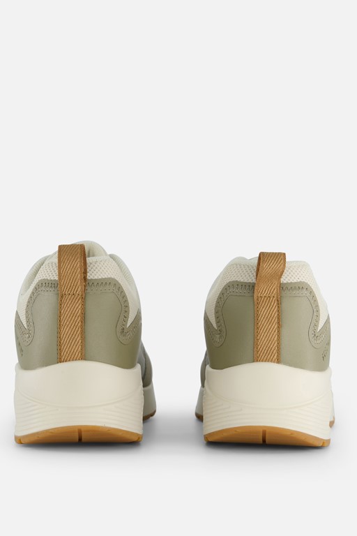 Skechers Uno Layover Sneakers beige Textiel