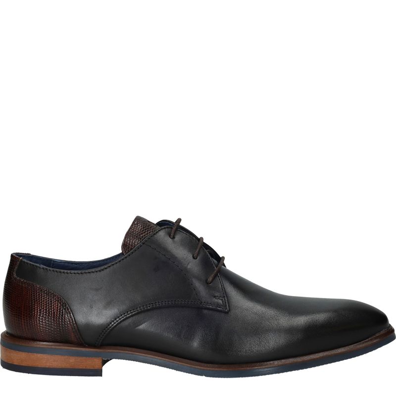 Berkelmans Sameiro Veterschoenen Zwart