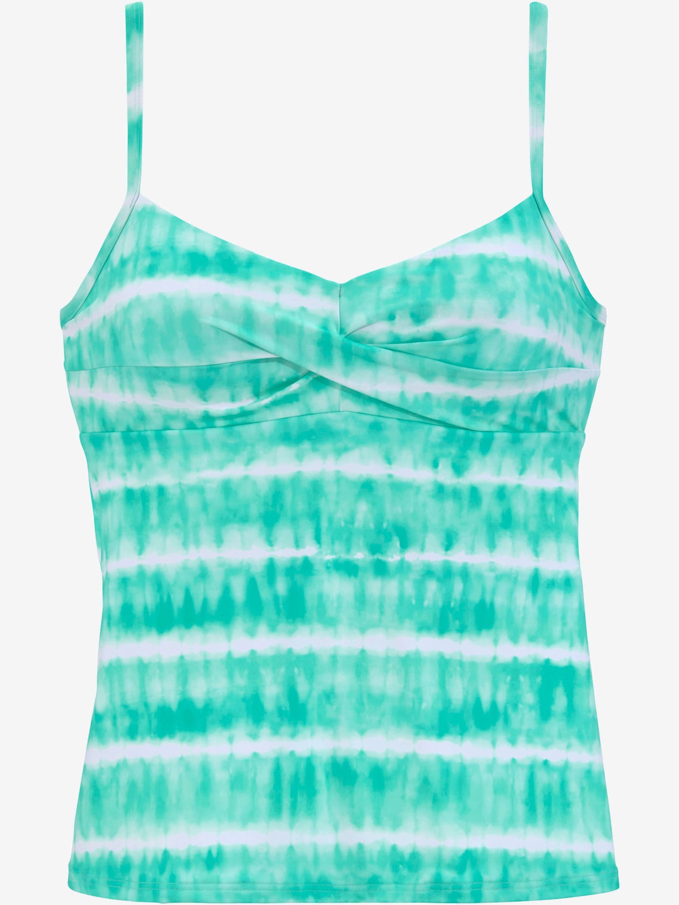 Haut de maillot de bain à armatures imprimé, effet de couleur différent pour chaque pièce